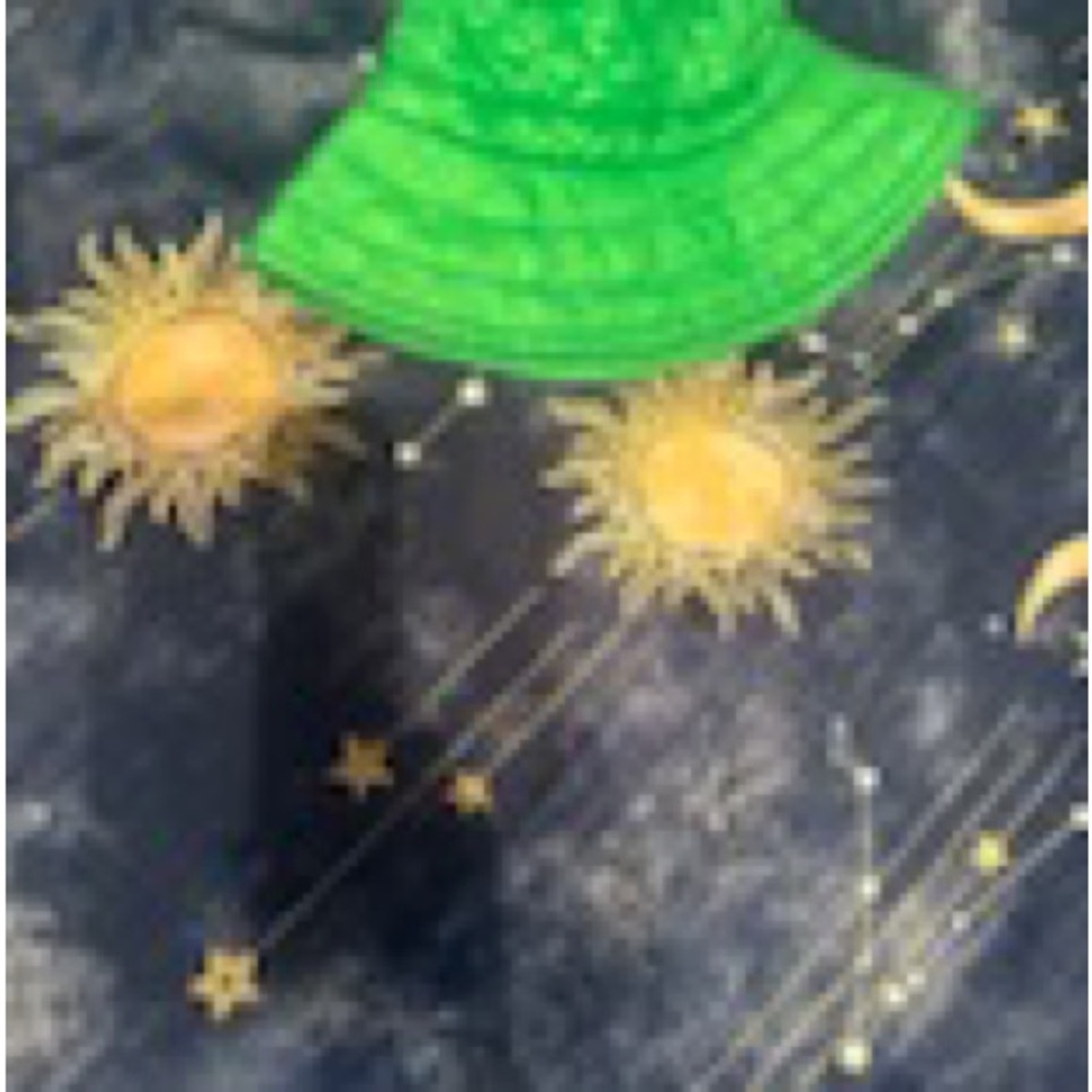Green Sun and Moon Bucket Hat